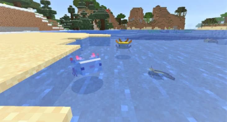 breed axolotls in Minecraft 2